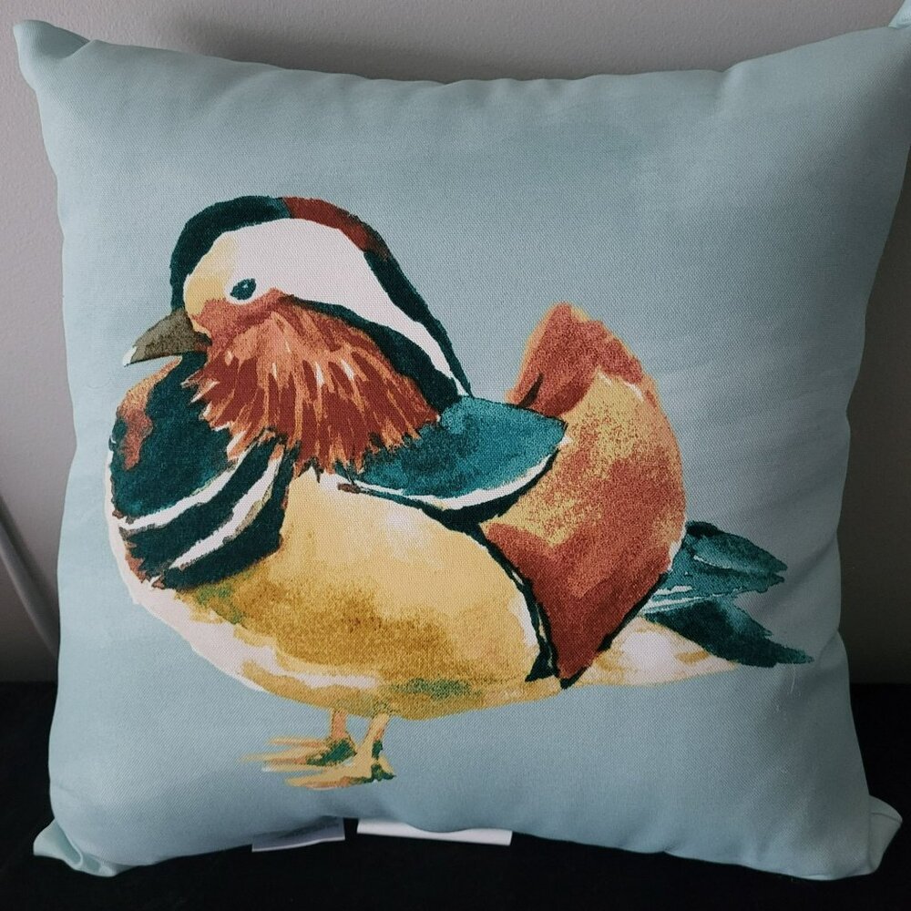 Hampton Bay Mandarin Duck Outdoor Throw Pillows